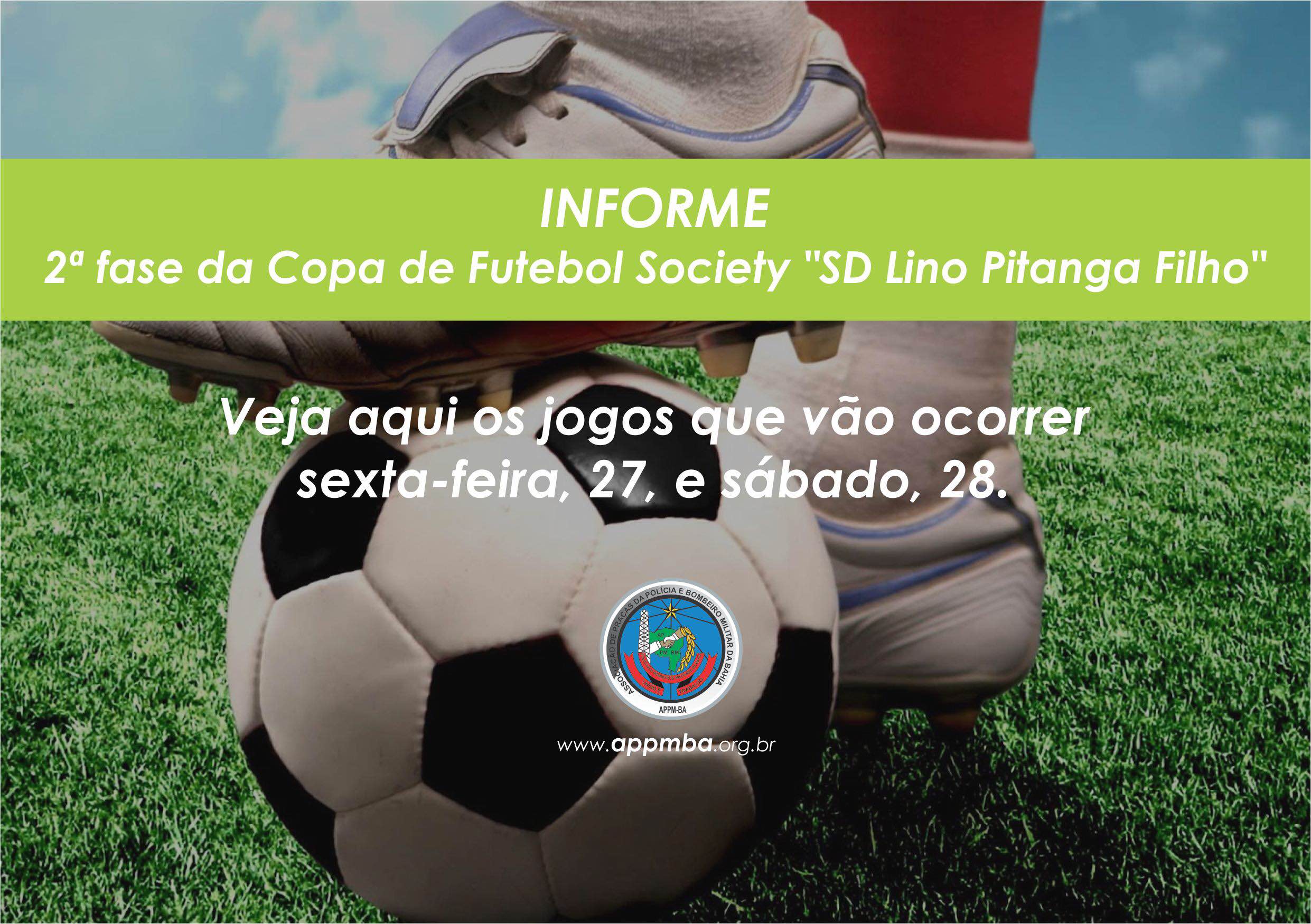 Jogos que vão ocorrer nos dias 27 e 28/1 pela 2ª fase da Copa SD Lino Pitanga Filho
