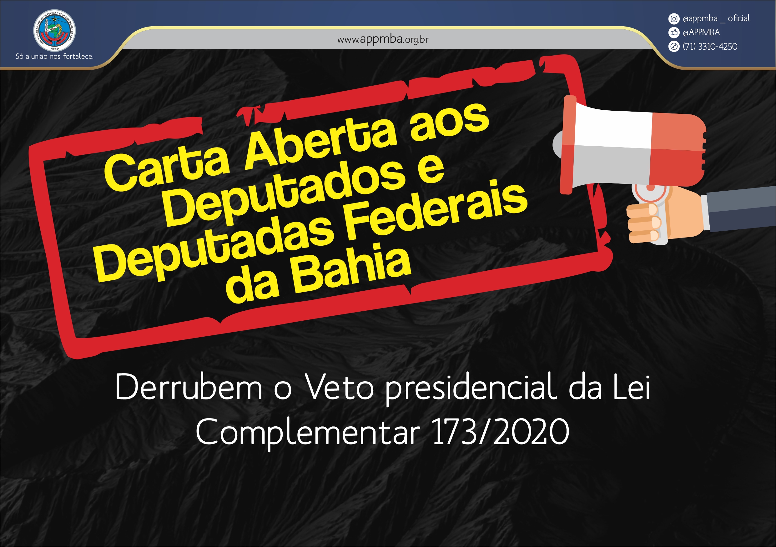 Carta Aberta aos deputados e deputadas federais da Bahia