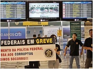 Greve faz Dilma trocar PF por militares na Copa