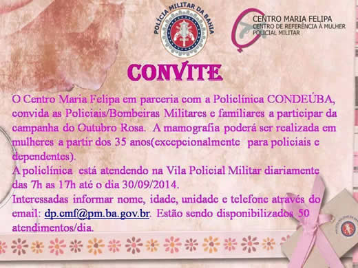Mamografia gratuita na Vila Militar até o dia 30/09