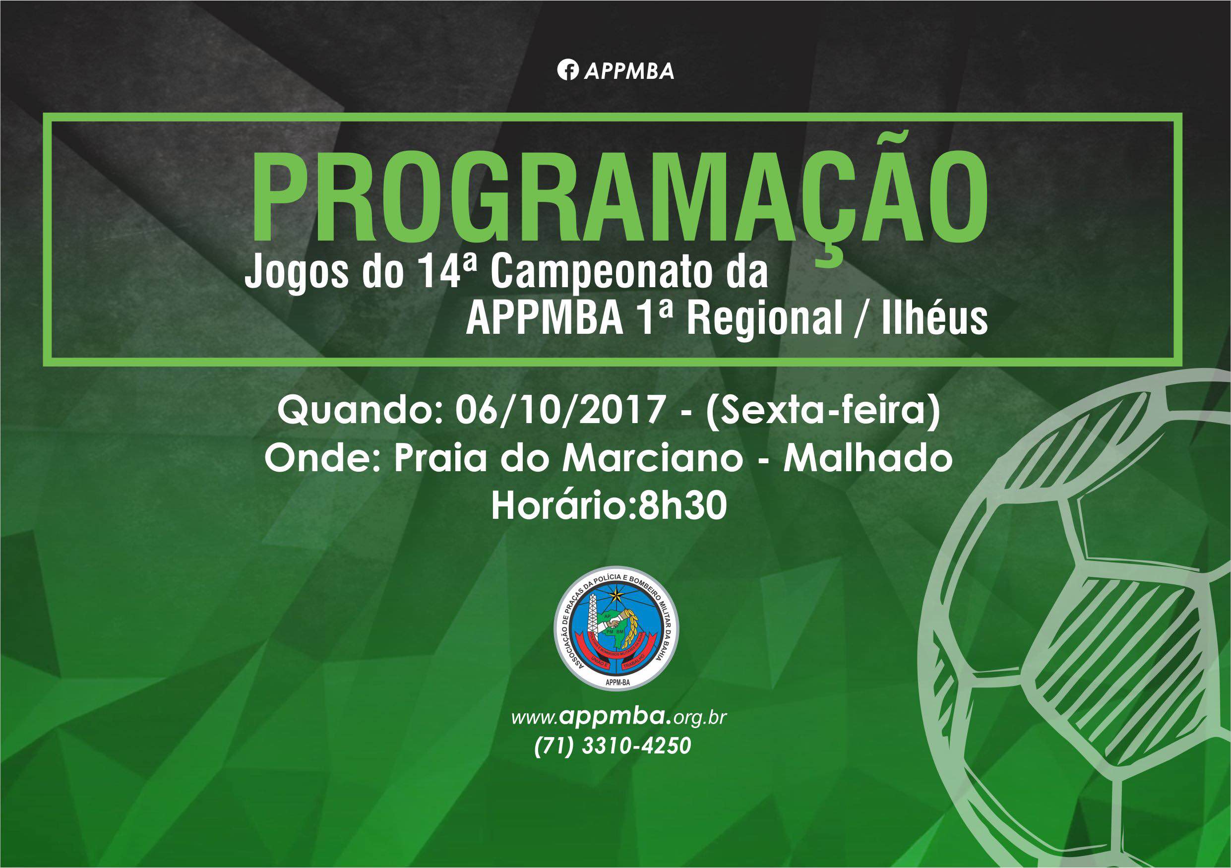 Jogos  da segunda rodada do 14º Campeonato da APPMBA - 1ª Regional / Ilhéus