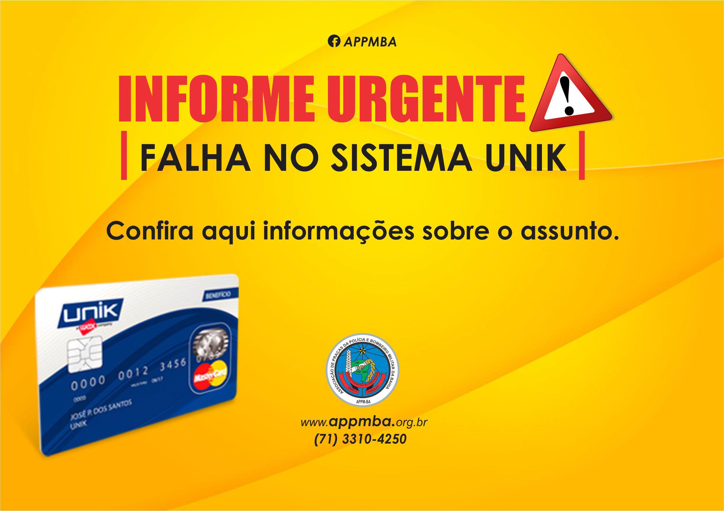 Sobre a falha no sistema UNIK