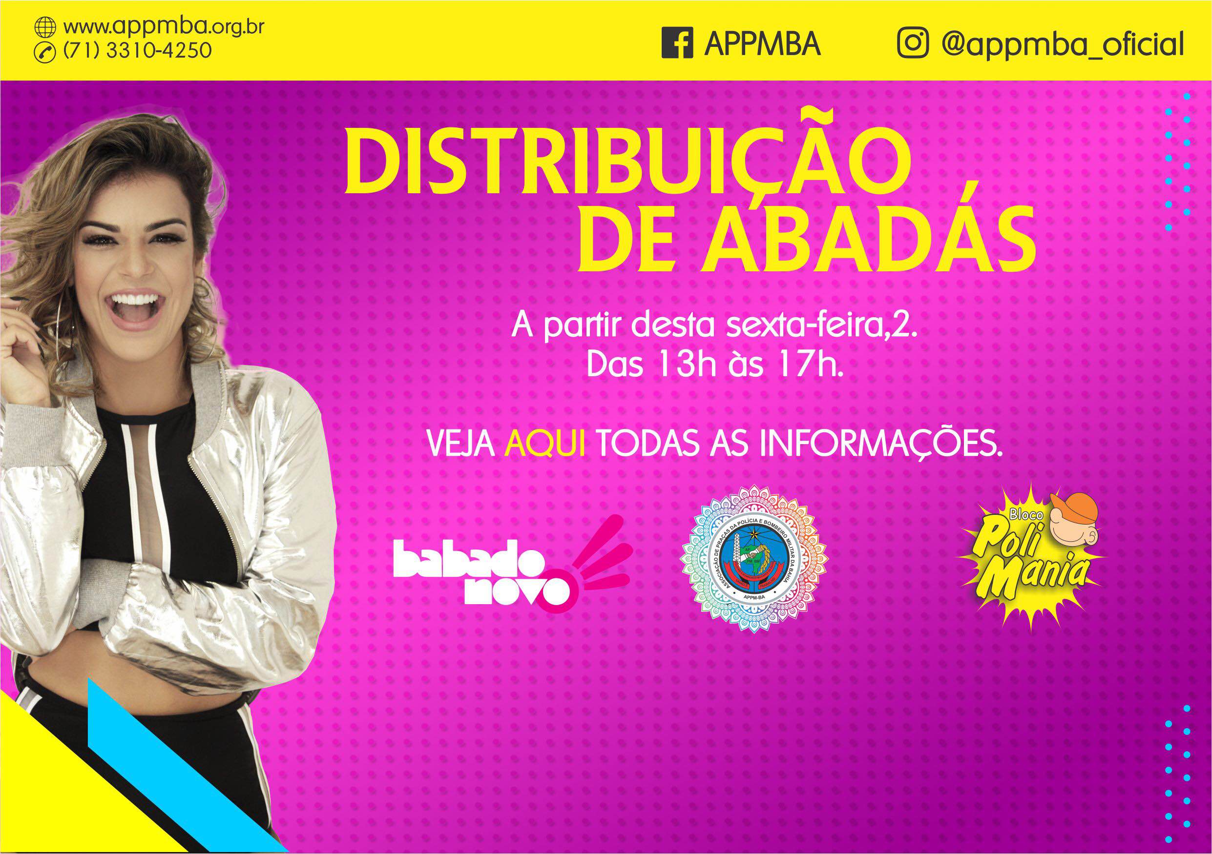 Distribuição de abadás começa nesta sexta-feira, 2