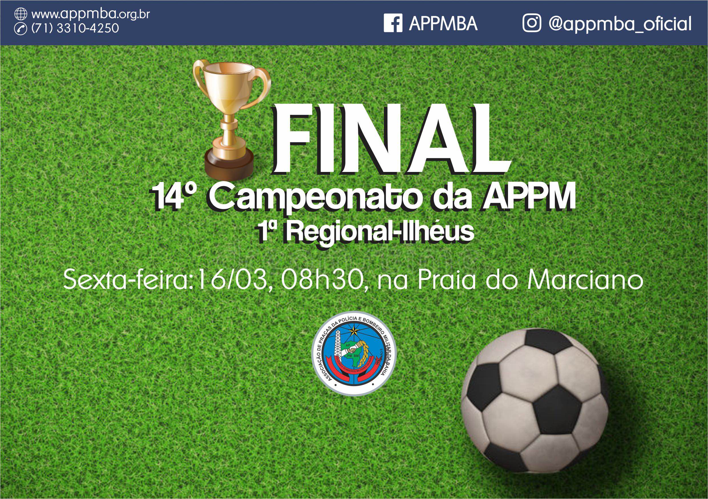 Convite - 14º Campeonato da APPM (Ilhéus)