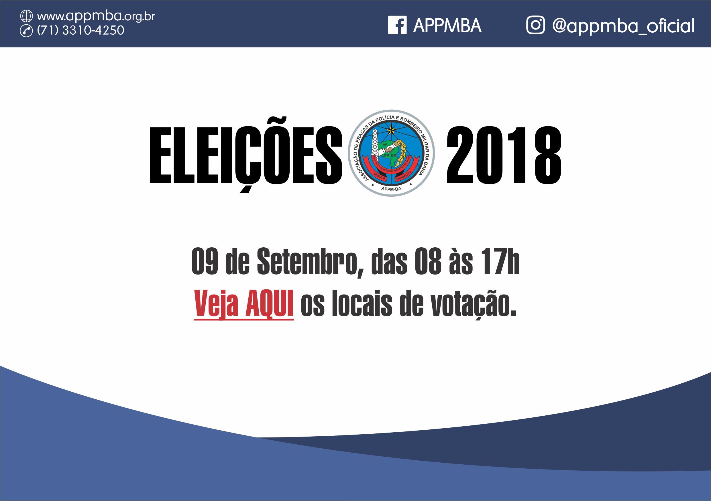 Eleições 2018: Locais de Votação