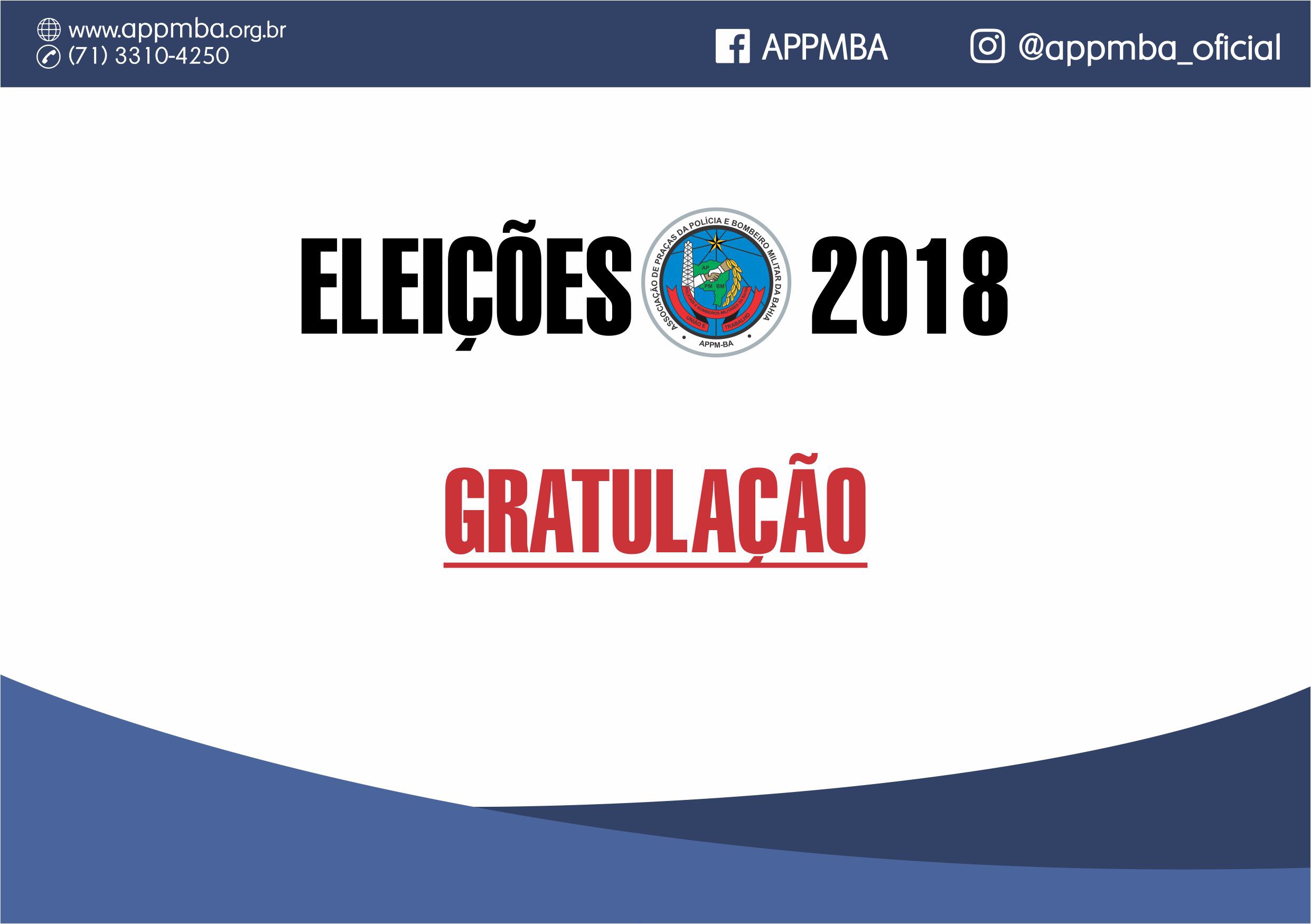 APPMBA agradece aos associados pela participação nas Eleições 2018