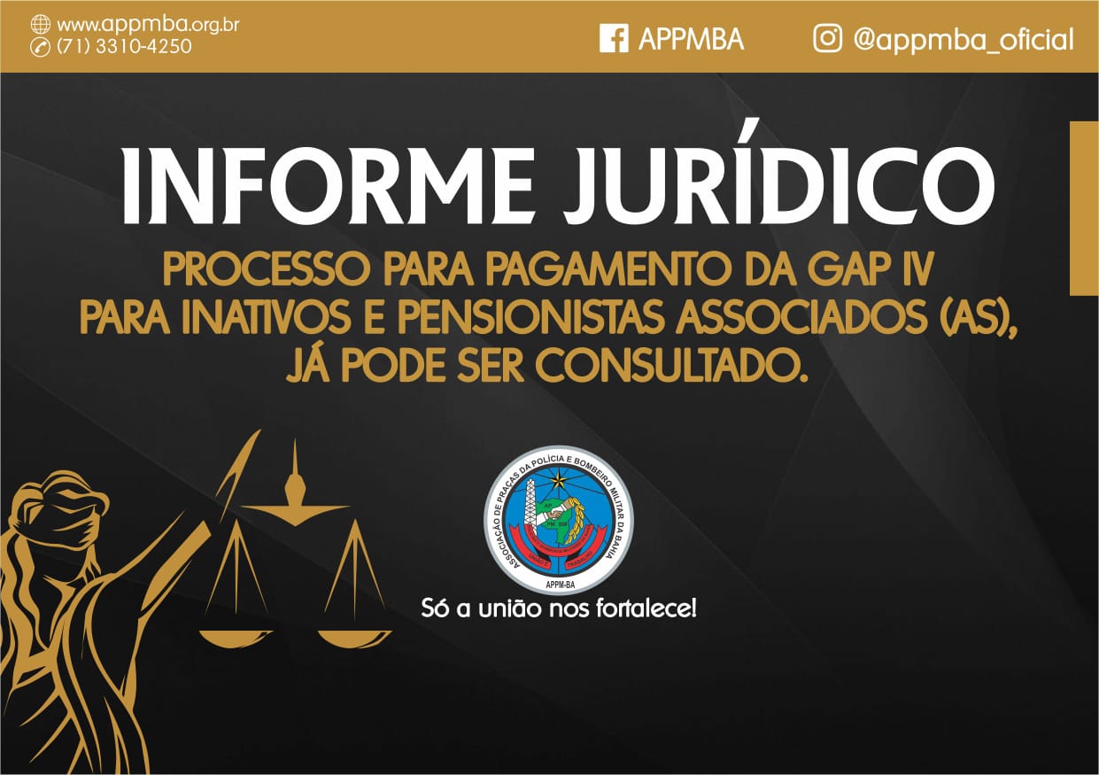 Processo para pagamento da GAP IV para inativos e pensionistas já pode ser consultado