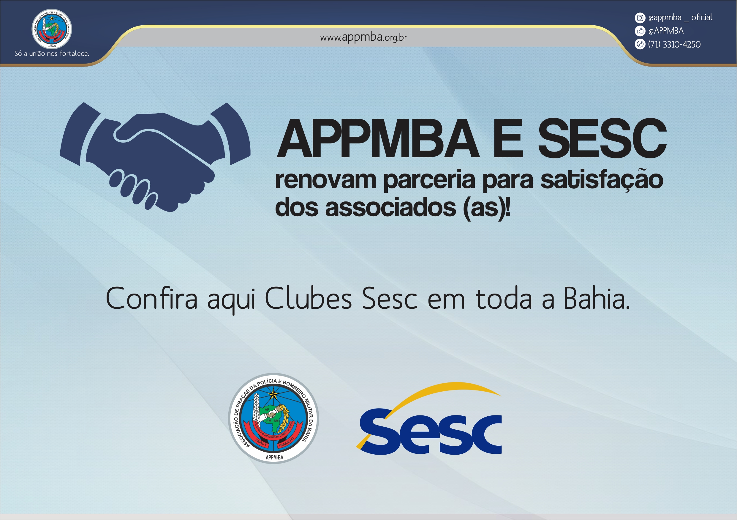 APPMBA renova parceria com o SESC