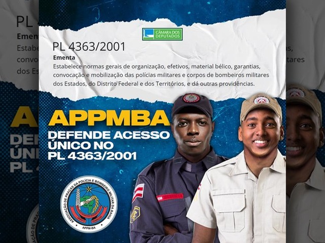 APPMBA defende acesso único no PL 4363/2001