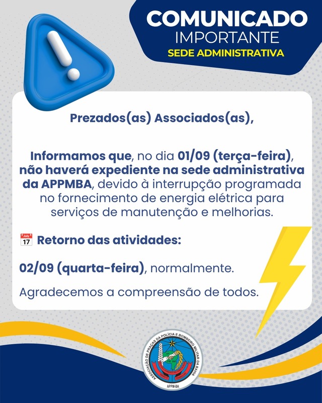 Expediente na Sede Administrativa